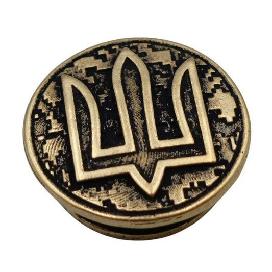 Armed Forces of Ukraine paracord bead Bronze