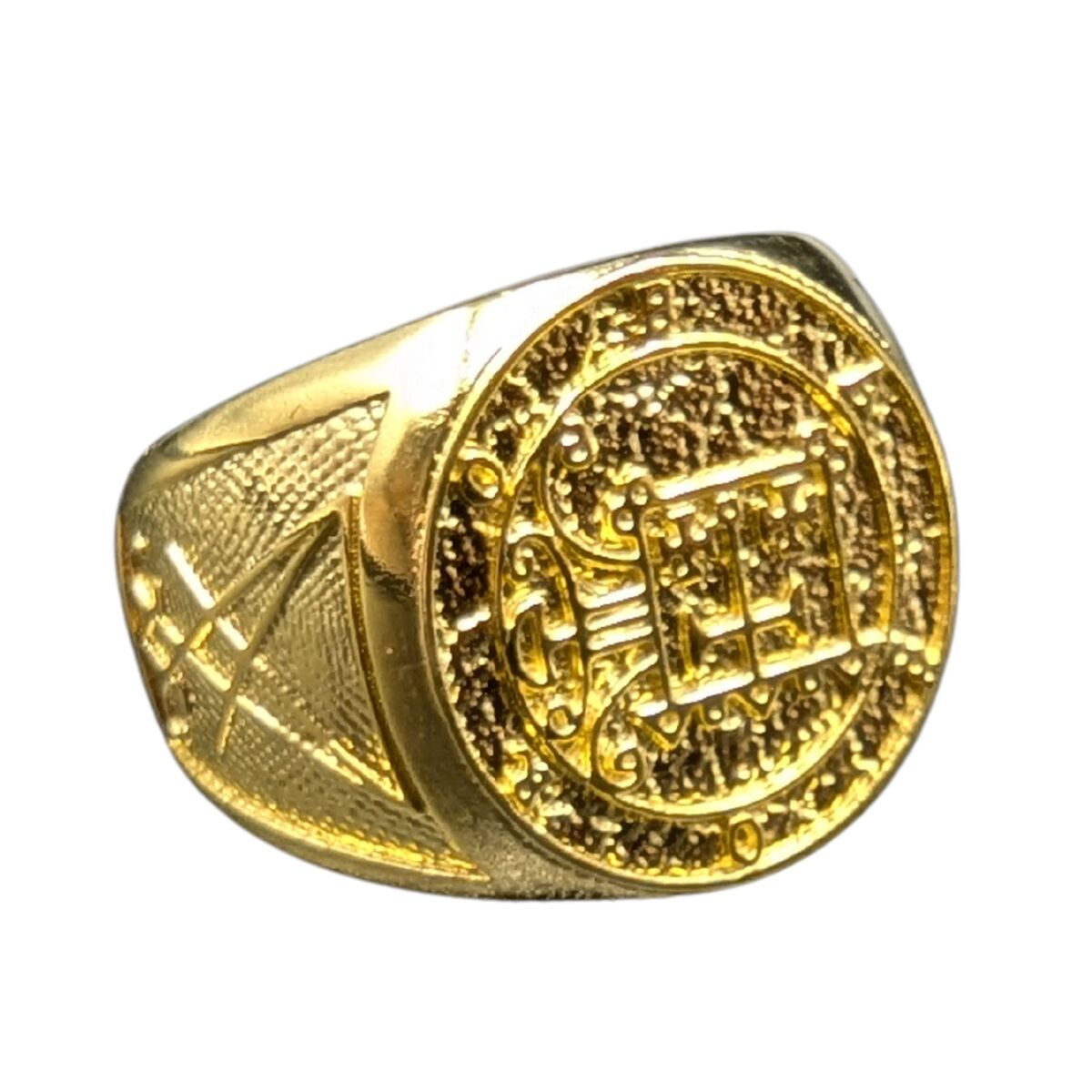 Orobas demon sigil ring 6 US Gold Plated bronze