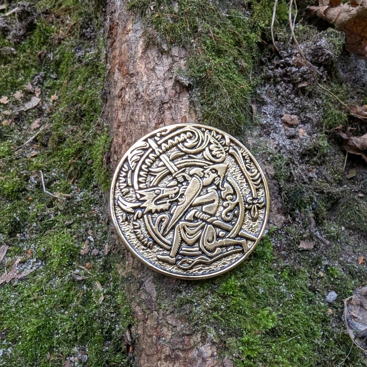Helm of Awe custom coin