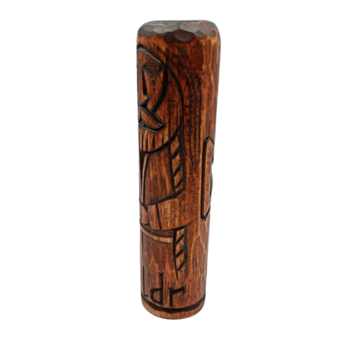 Baldr wood carved statue