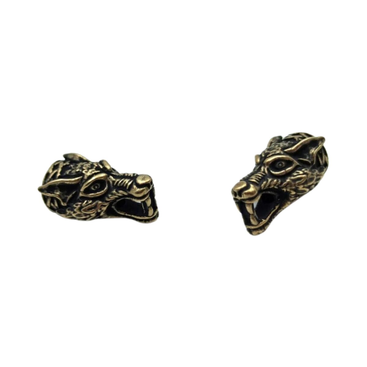 Viking wolf necklace clasp