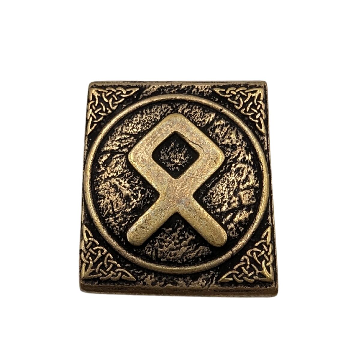 Othala rune molle clip Bronze with patina