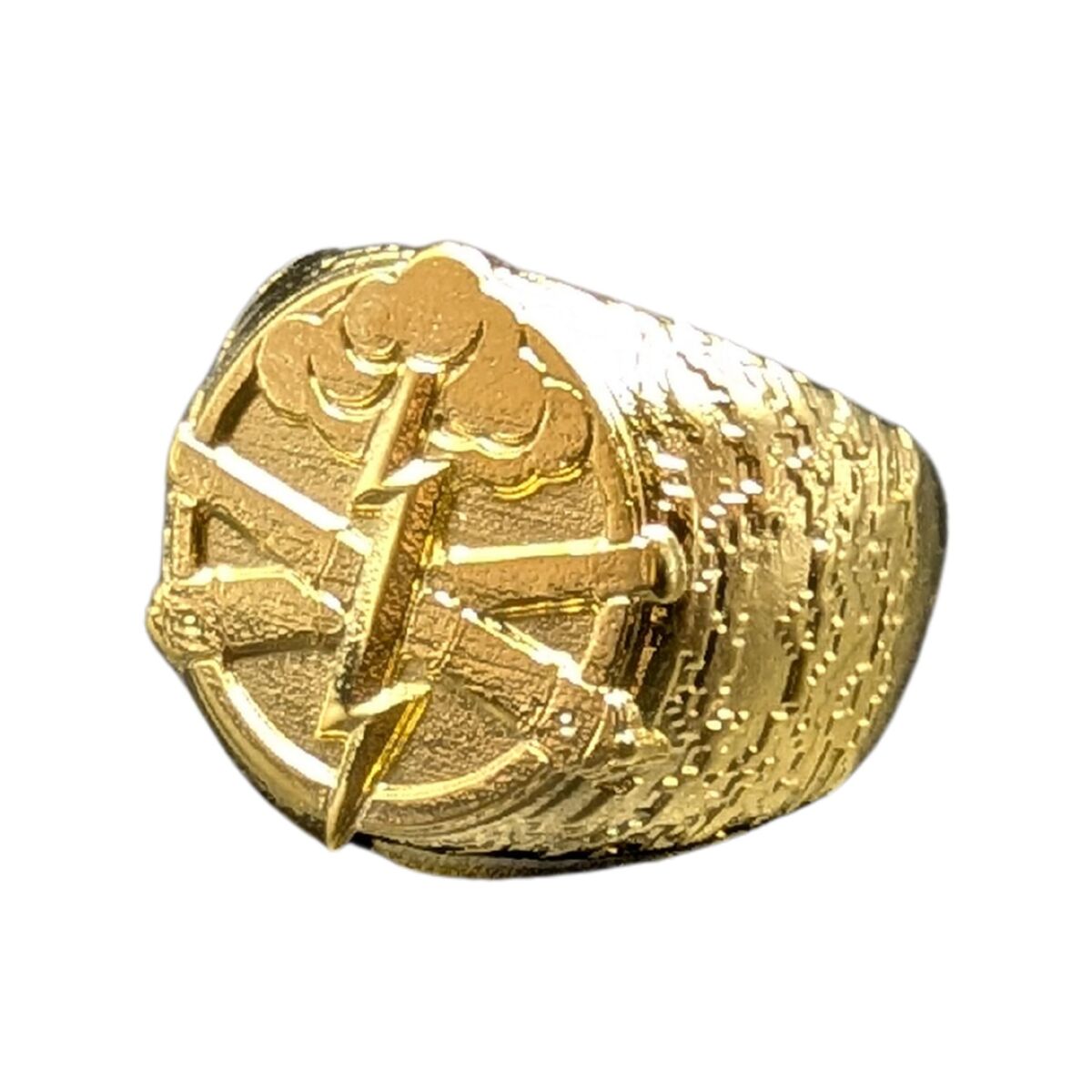 Missile Troops and Artillery ring 6 US Gold plating