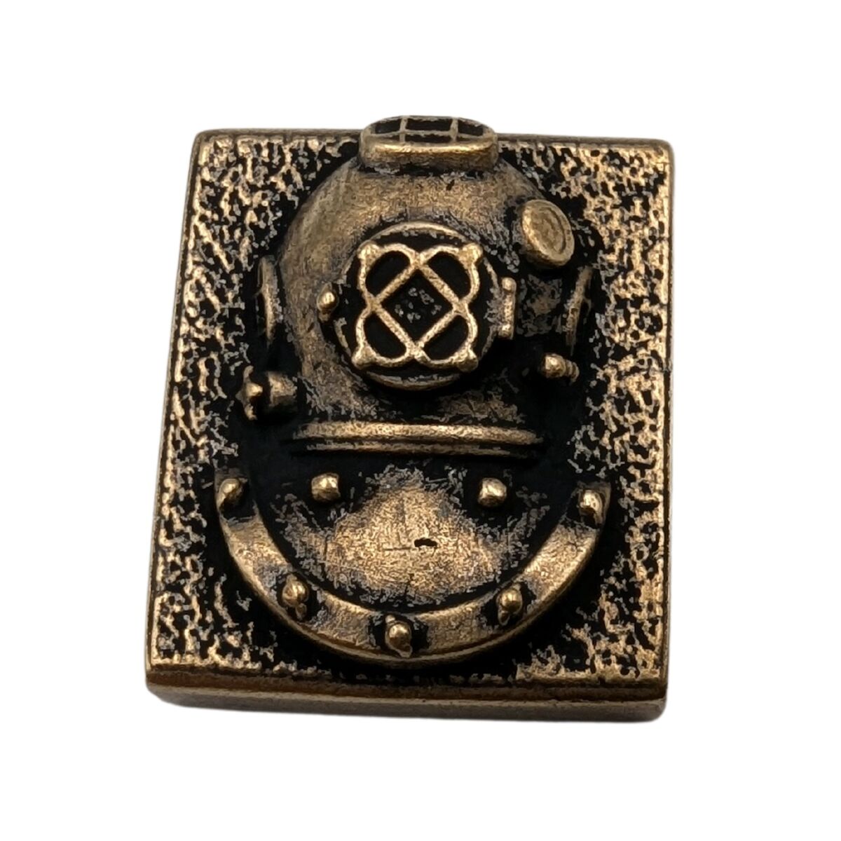 Diving Helmet Molle clip Bronze with patina