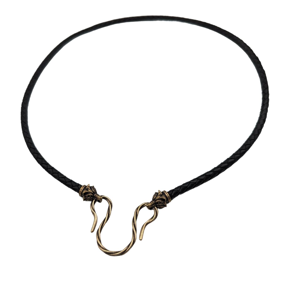 Celtic Fox leather necklace