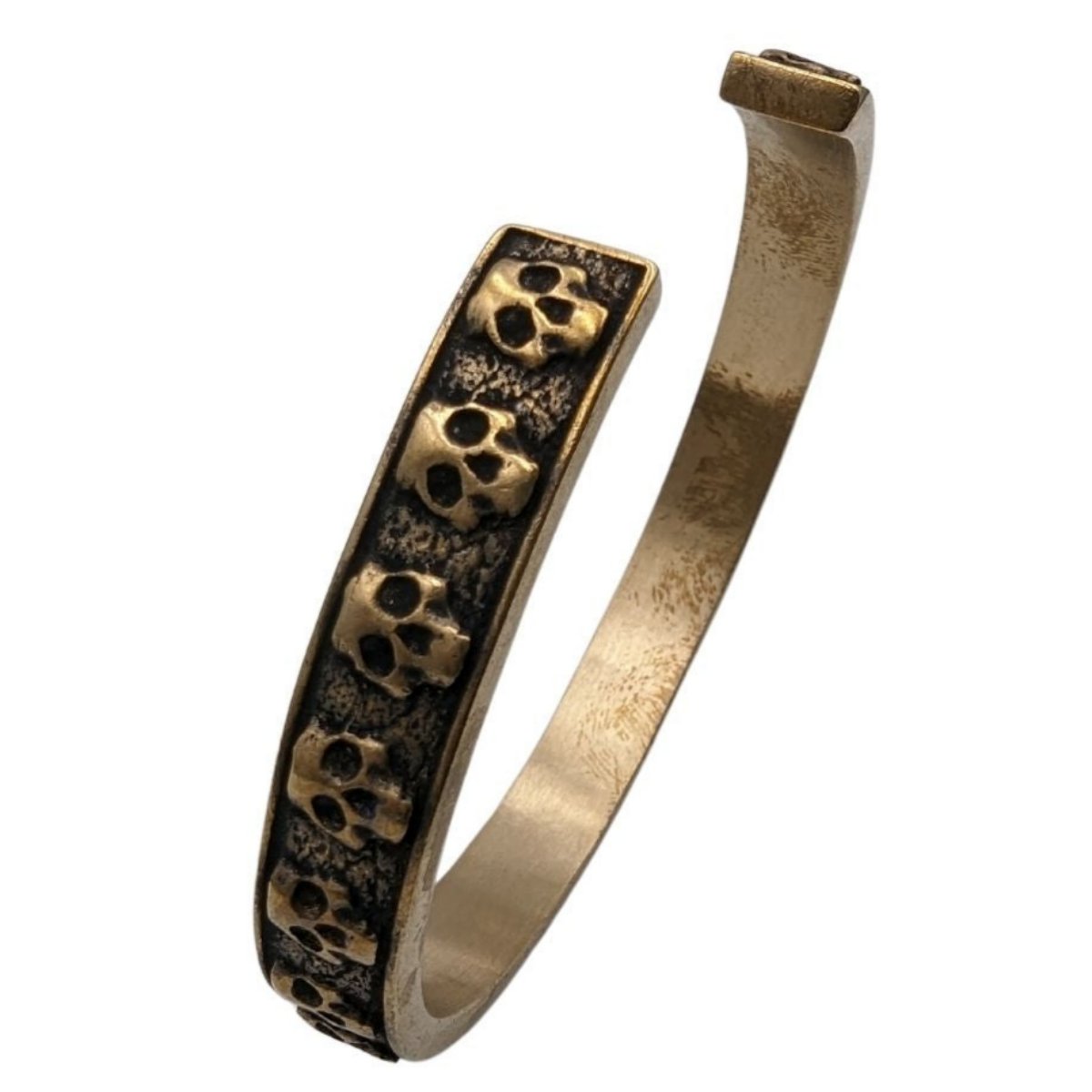 Heavy skull arm ring bracelet