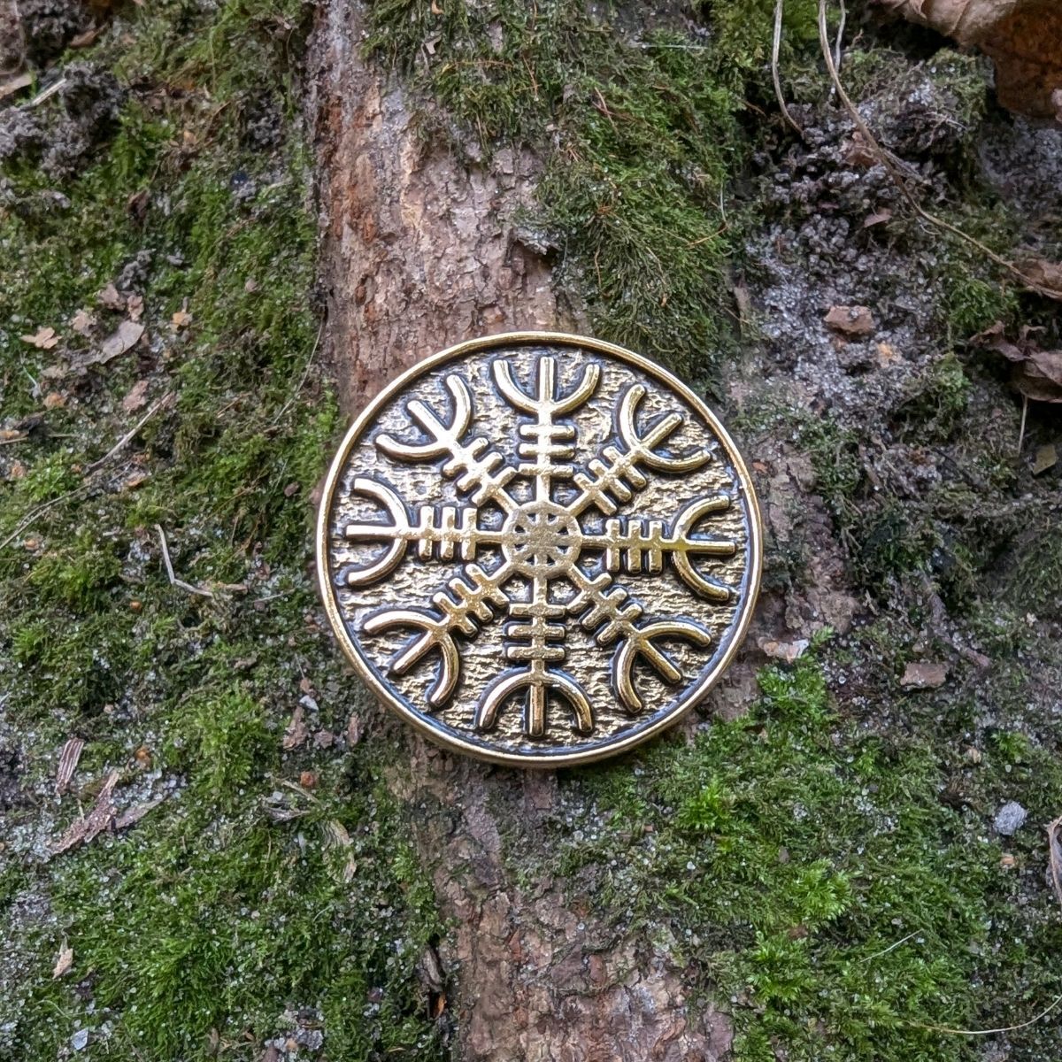 Helm of Awe custom coin