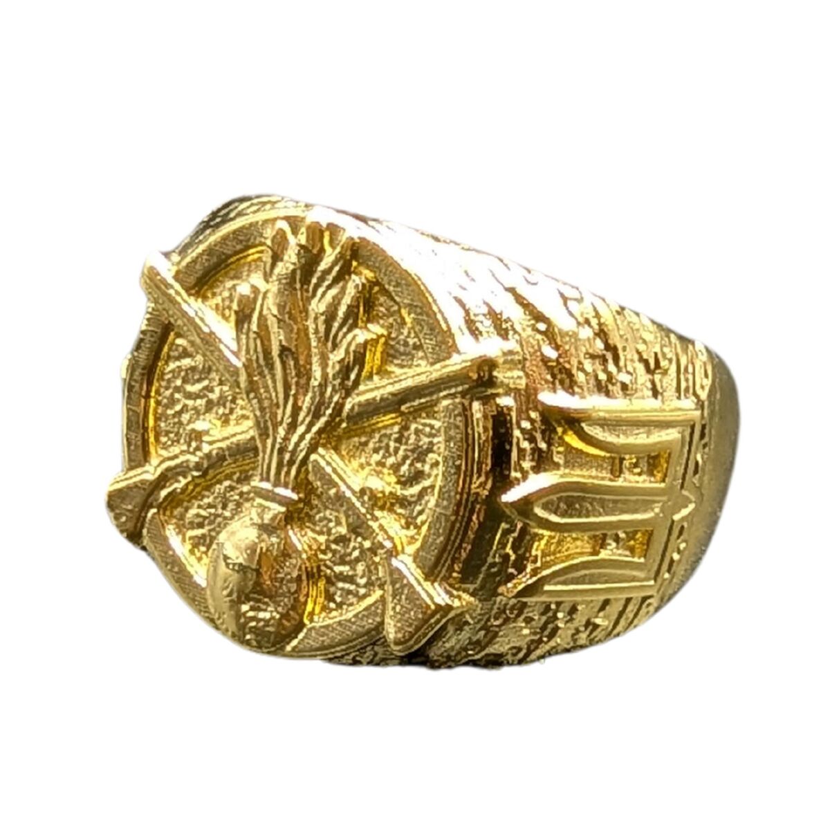 Ukrainian Mechanized Troops ring 6 US Gold plating