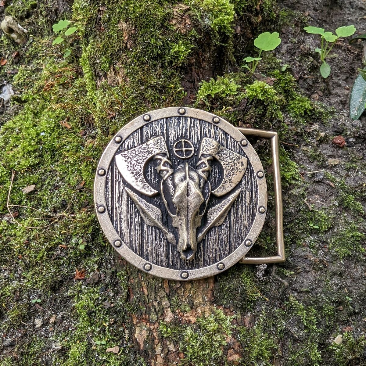 Wolf Skull Viking belt buckle
