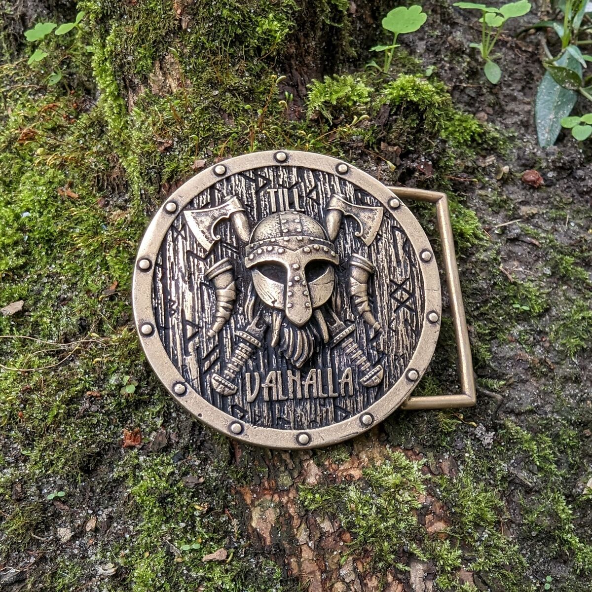Viking Warrior belt buckle
