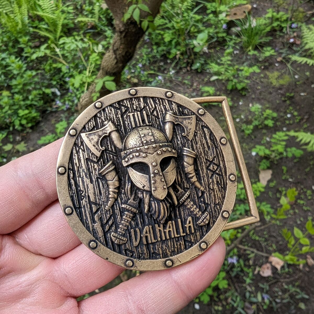 Viking Warrior belt buckle