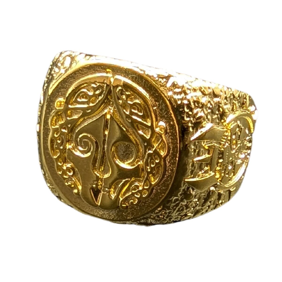 Hel goddess ring 6 US Gold Plated bronze