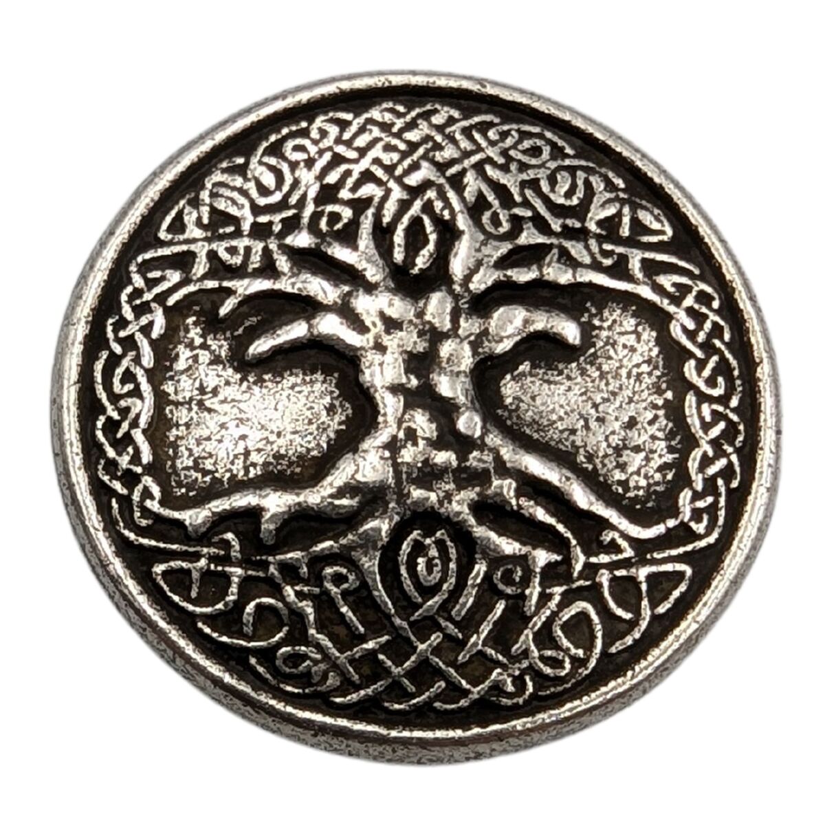 Yggdrasil Tree of Life paracord bead Silver plating