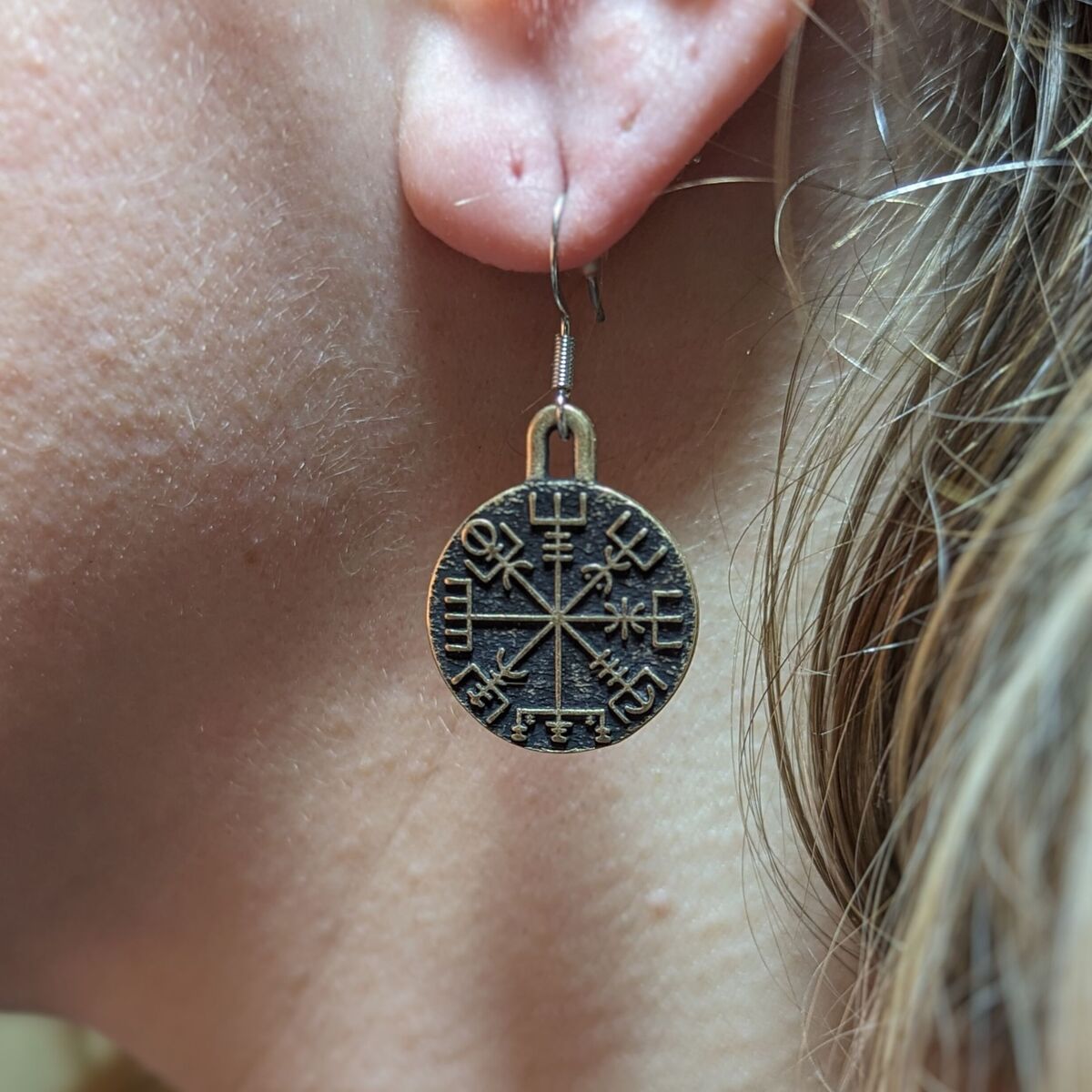 Vegvisir earrings