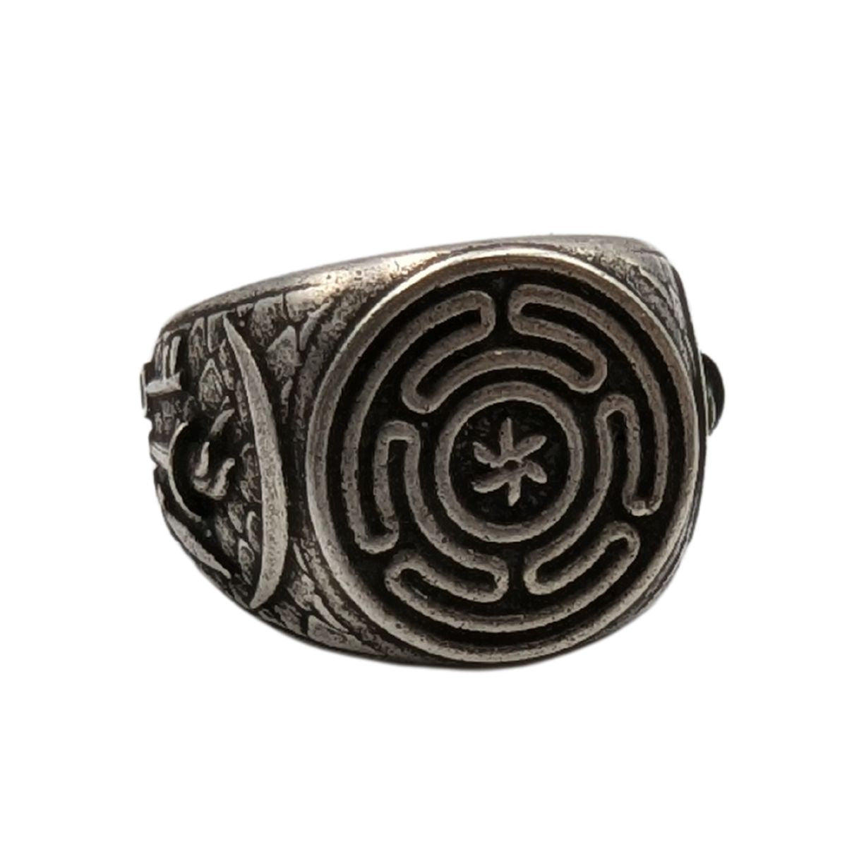 Hecate greek goddess ring Silver plating 6 US