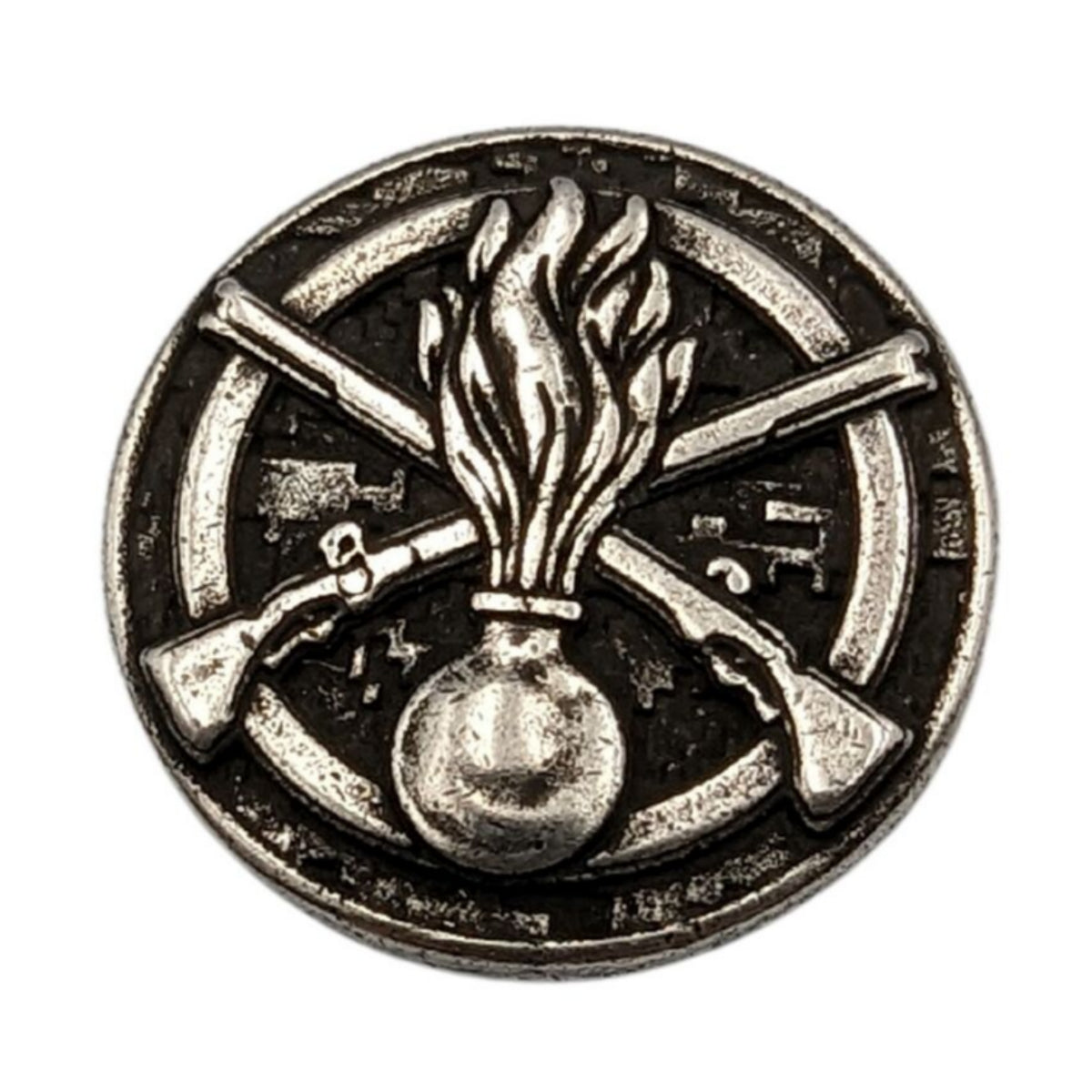 Mechanized Troops paracord bead Silver plated