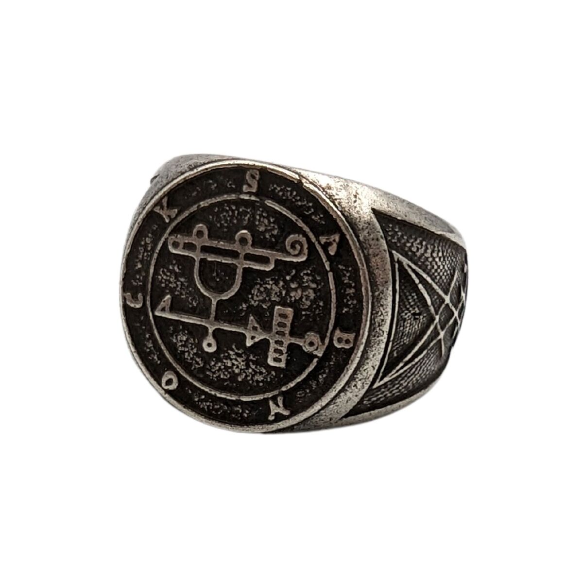 Sabnock sigil ring 6 US Silver plating