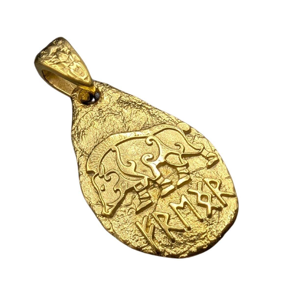 Freyr boar rune pendant