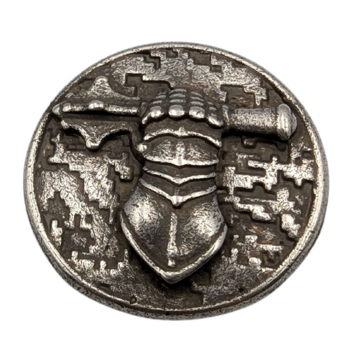 Ukrainian Tank Troops paracord bead Silver plated