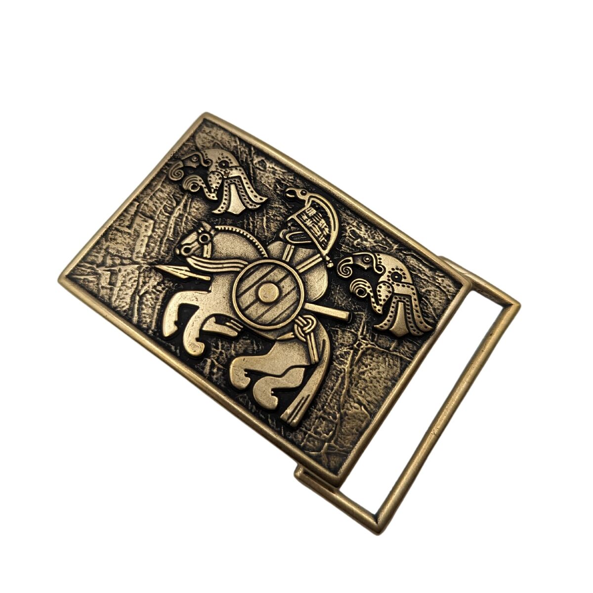 Horseman from Vendel belt buckle