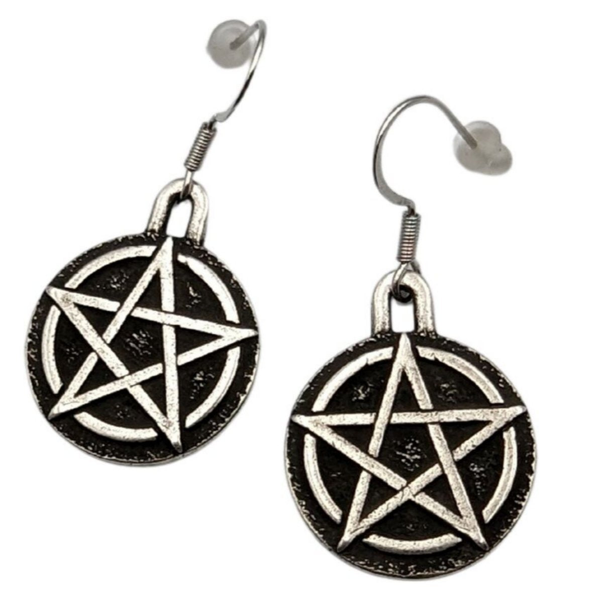 Wiccan Pentacle earrings