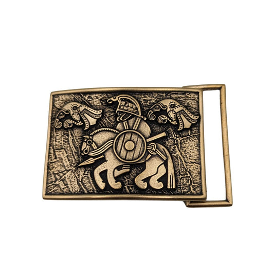 Horseman from Vendel belt buckle   