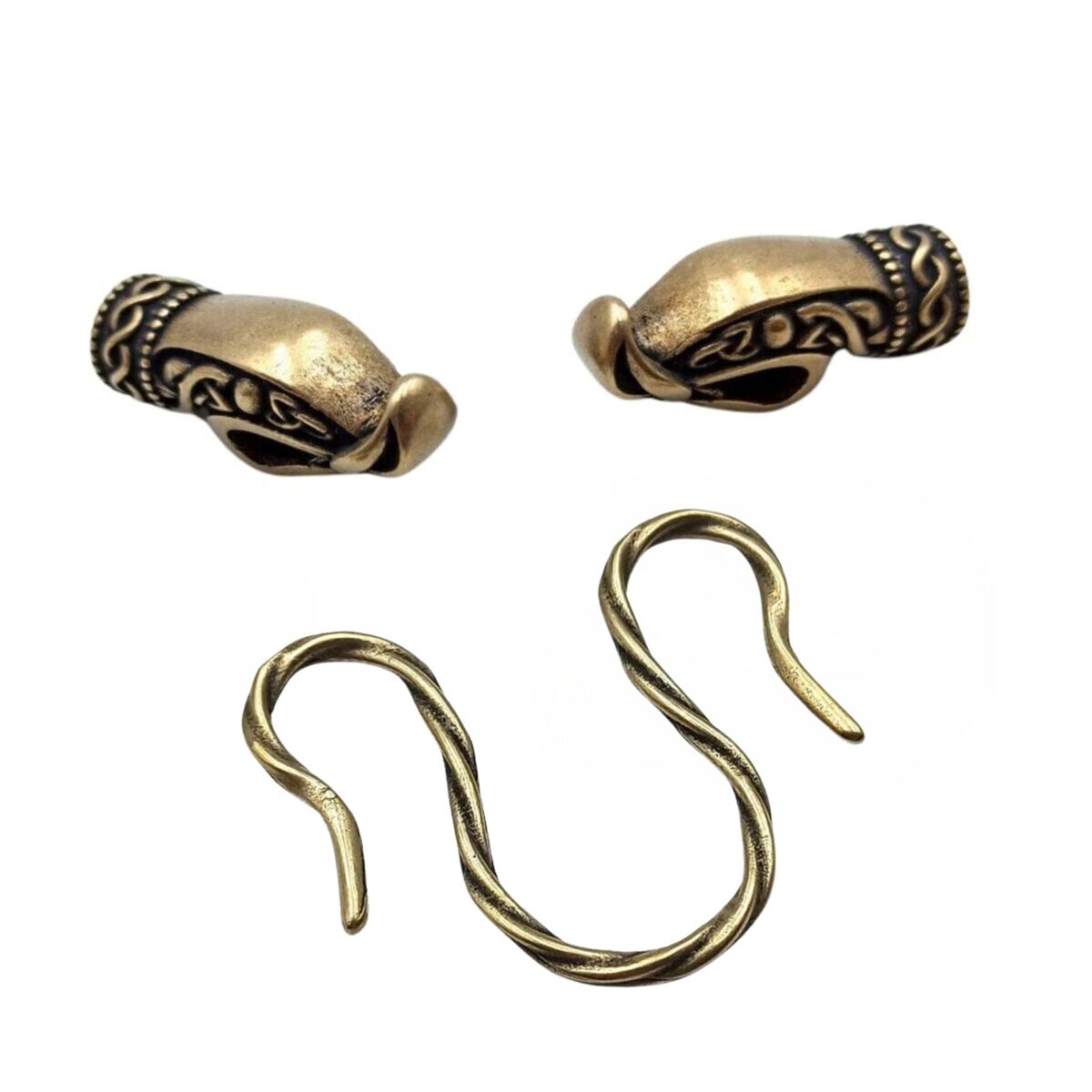 Viking Dragon necklace clasp Omega type Bronze