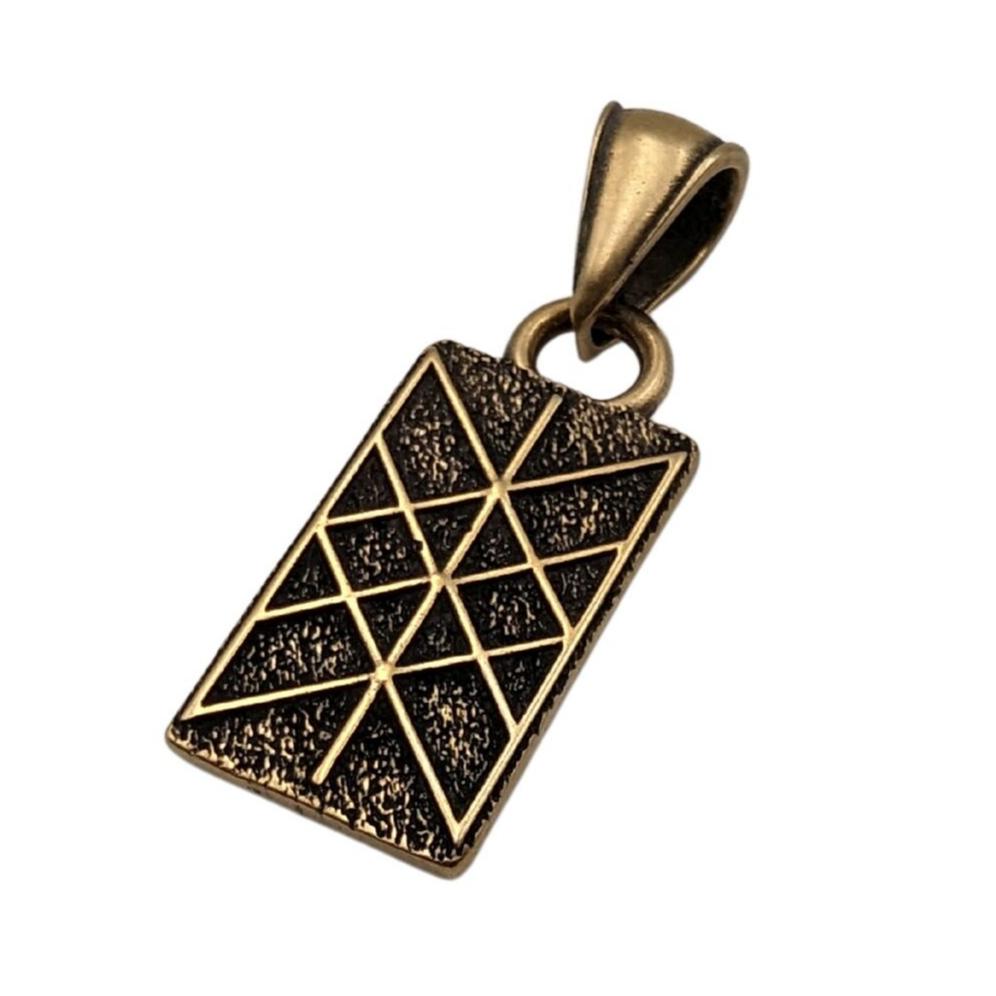 Web of Wyrd pendant Bronze