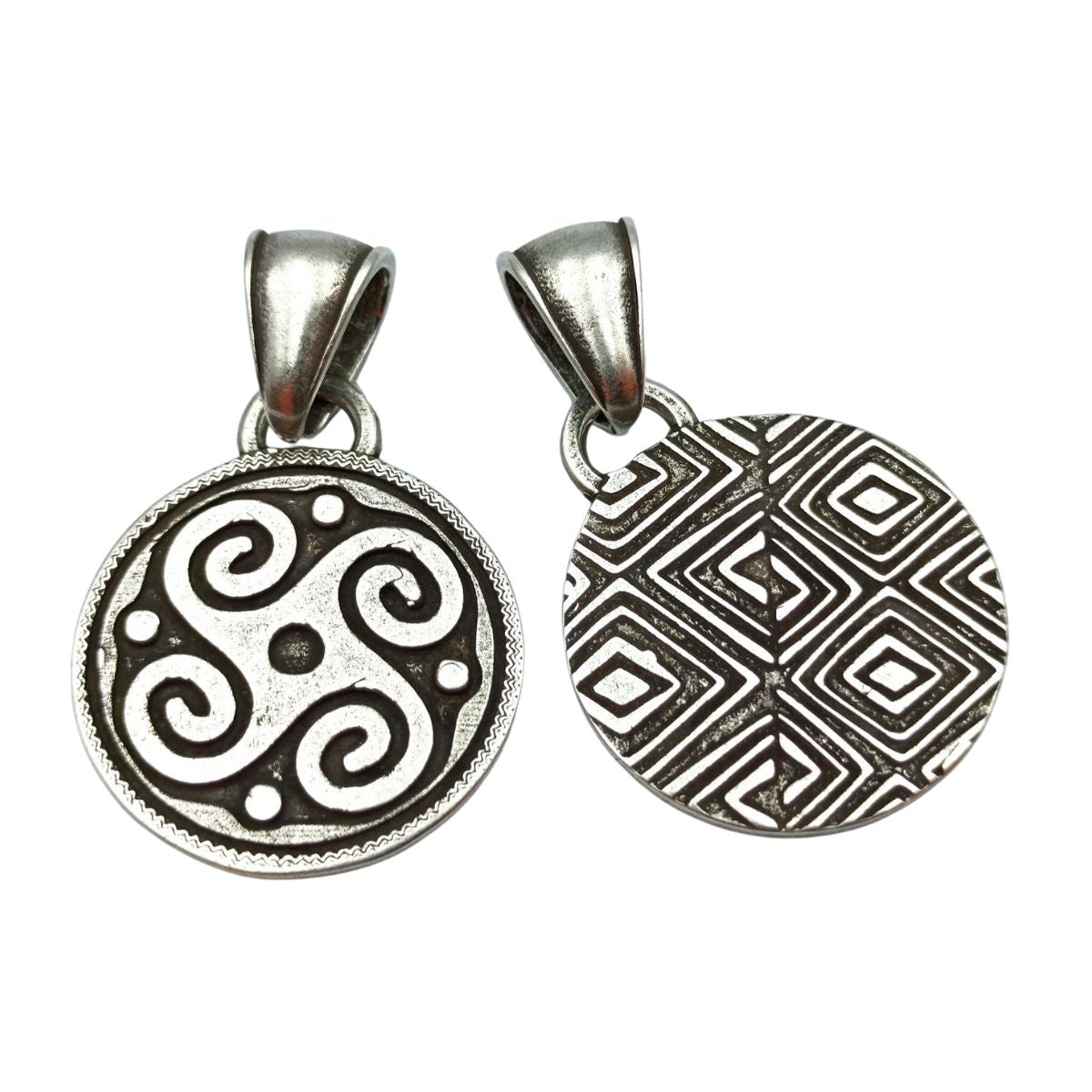 Slavic Solar petroglyph sun pendant