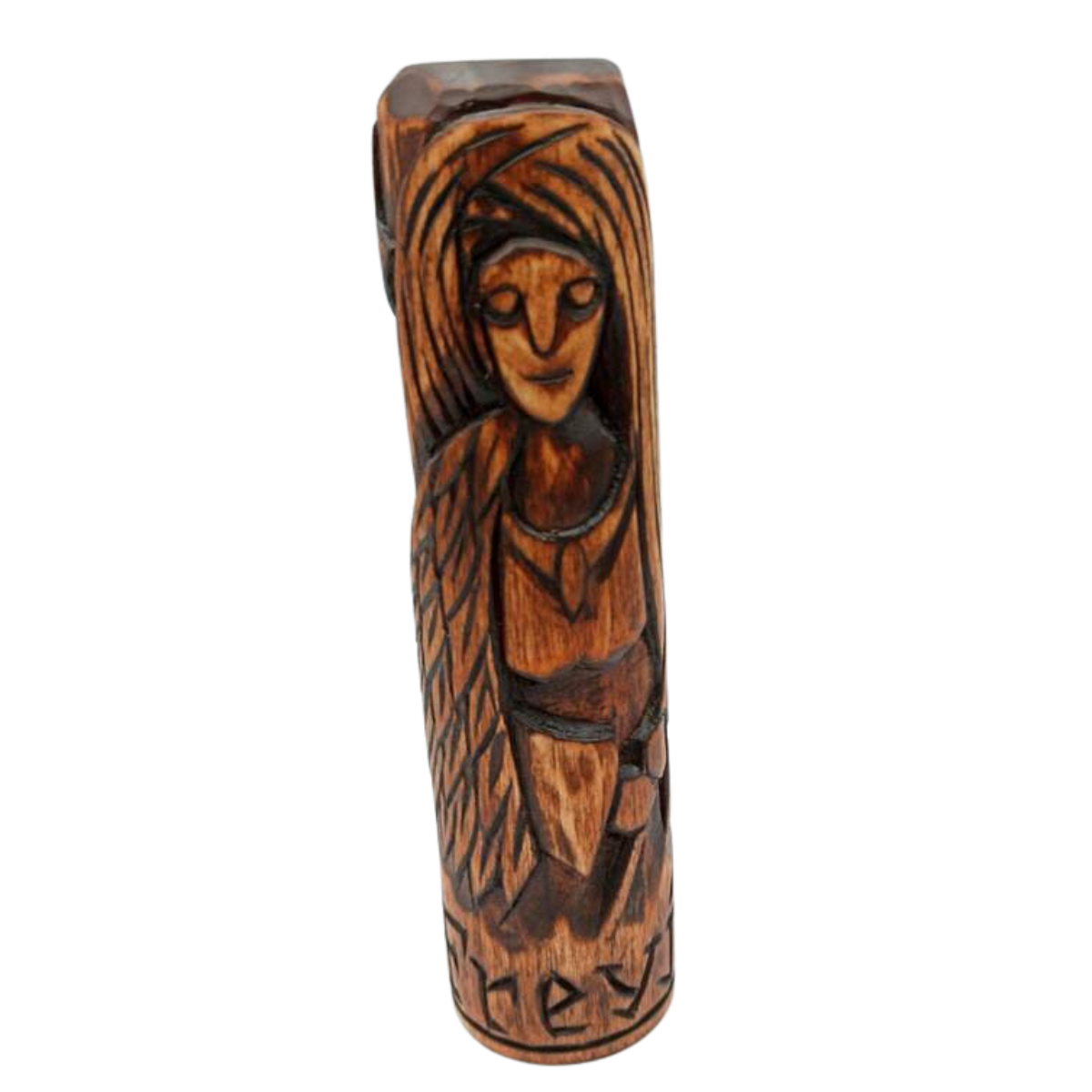 Freya goddesse wood carved statue