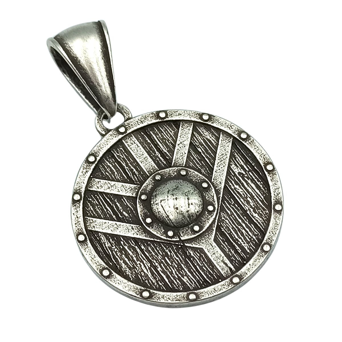 Shield maiden pendant Silver plating