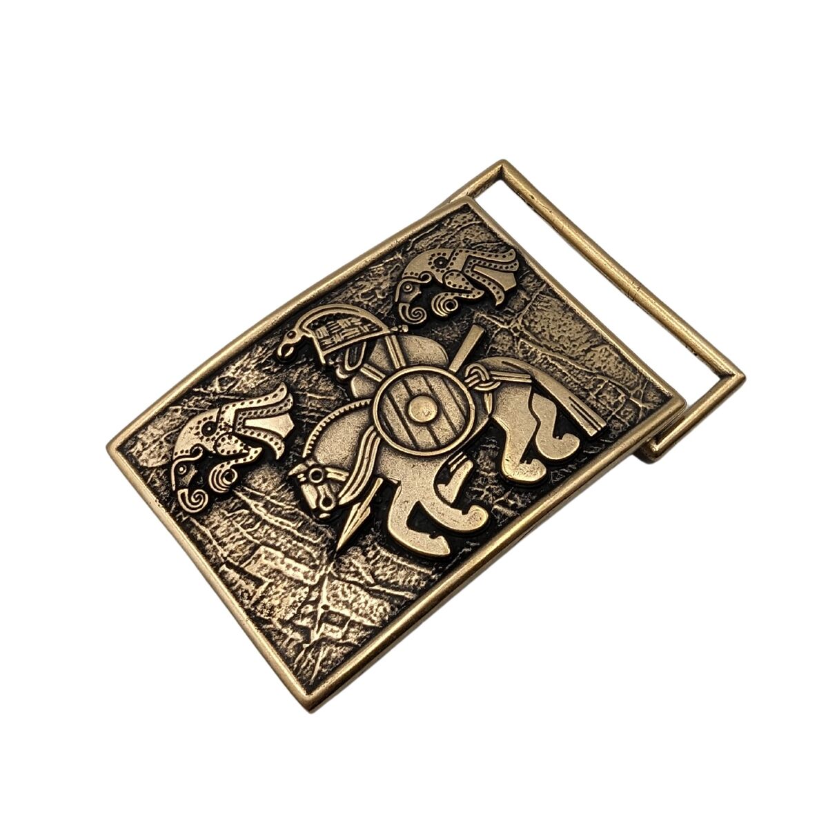 Horseman from Vendel belt buckle