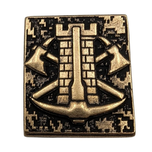 Ukrainian Engineer Troops Molle clip Bronze with patina
