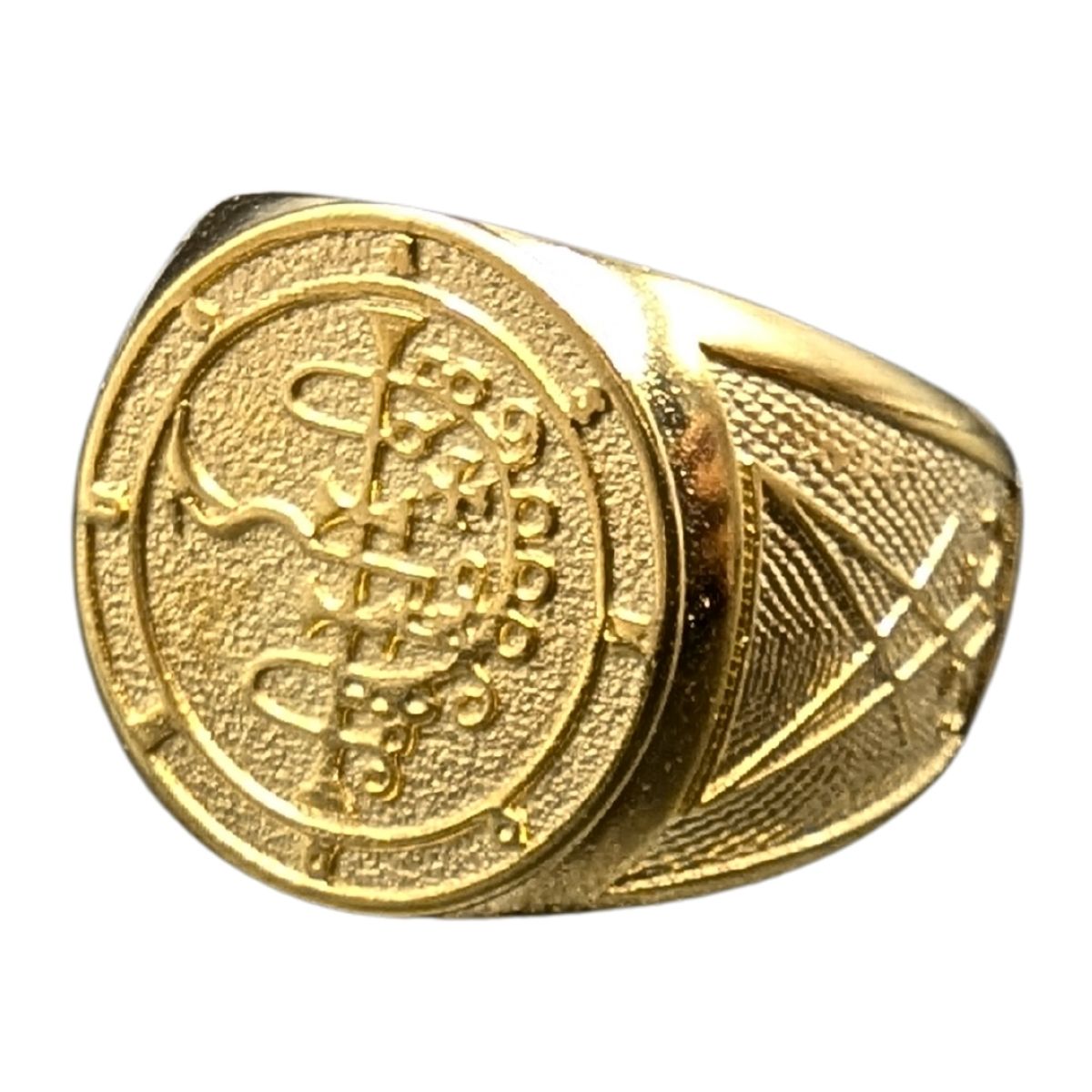 Asmodeus sigil ring 6 US Gold plating