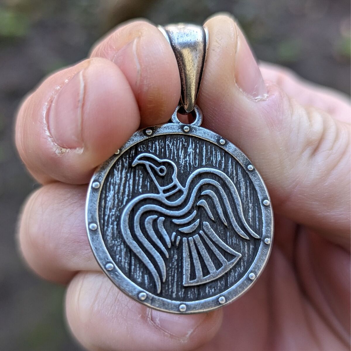 Raven Banner pendant