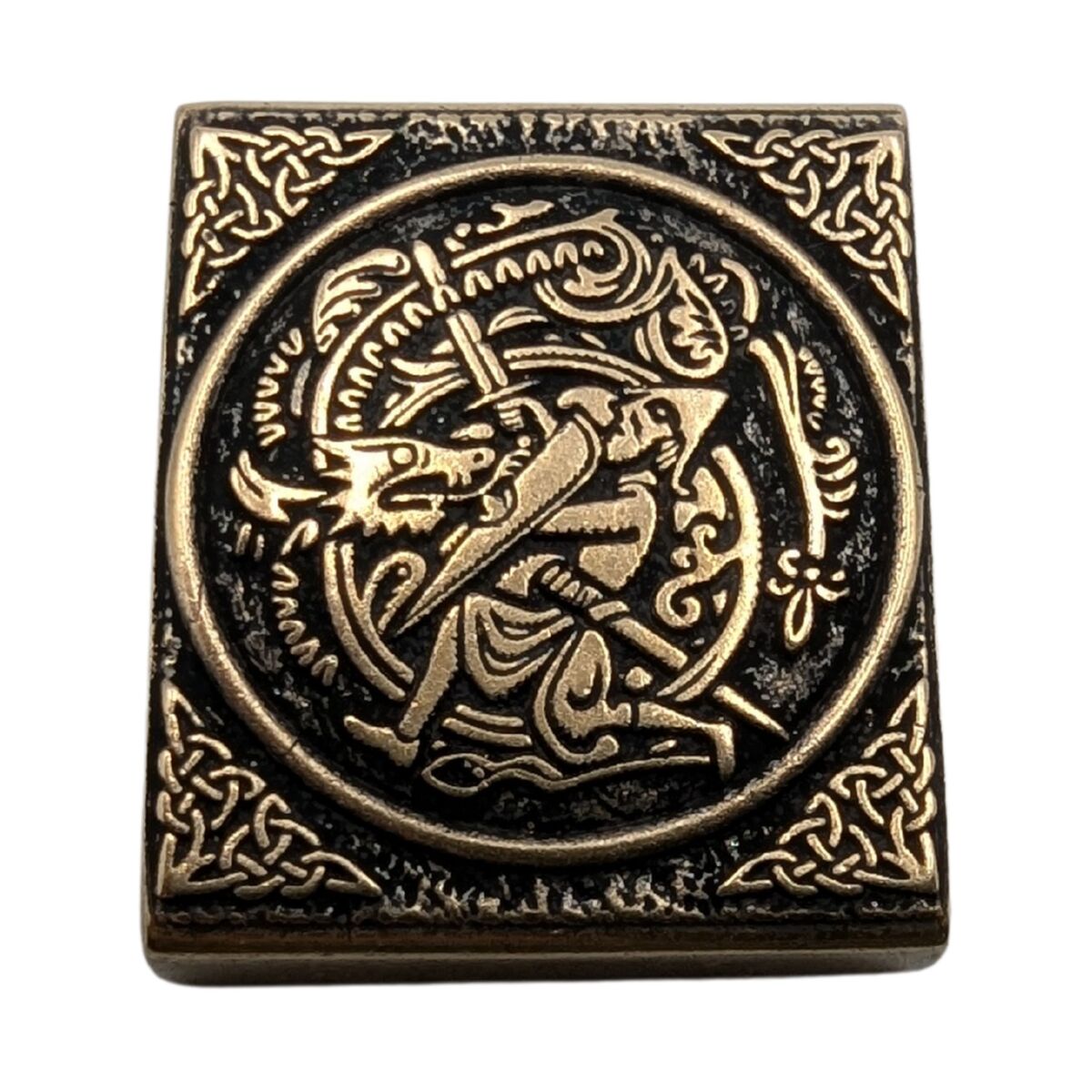 Sigurd and Fafnir molle clip Bronze