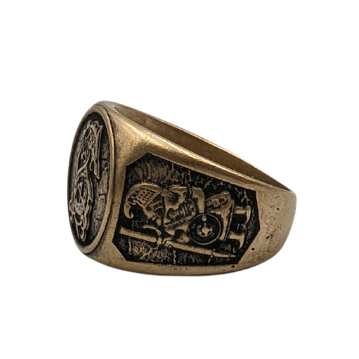 Fenrir wolf signet ring