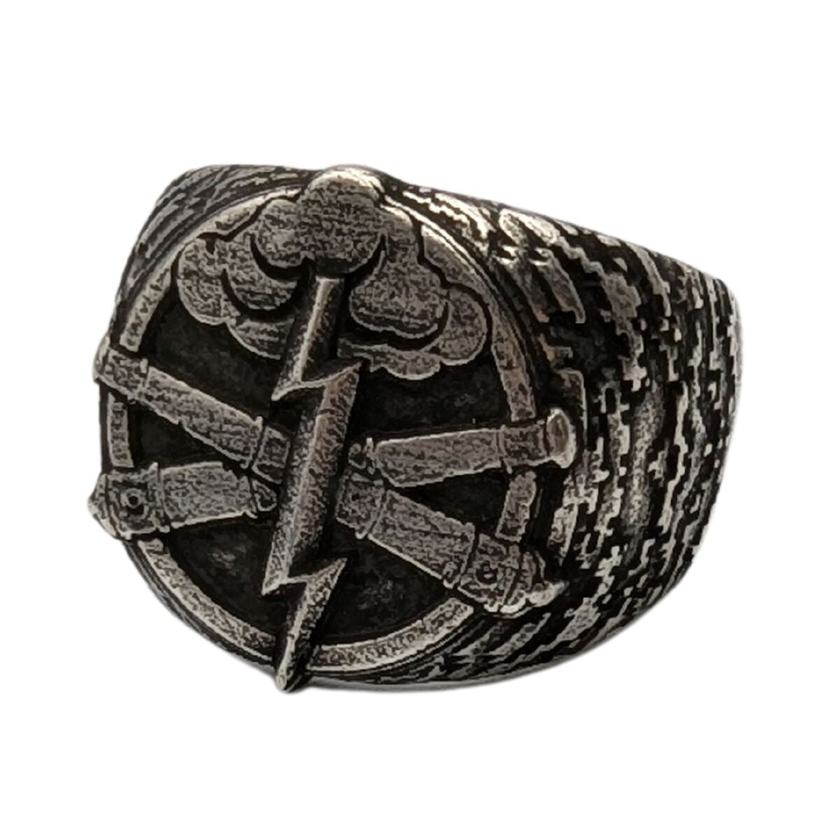 Missile Troops and Artillery ring 6 US Silver plating