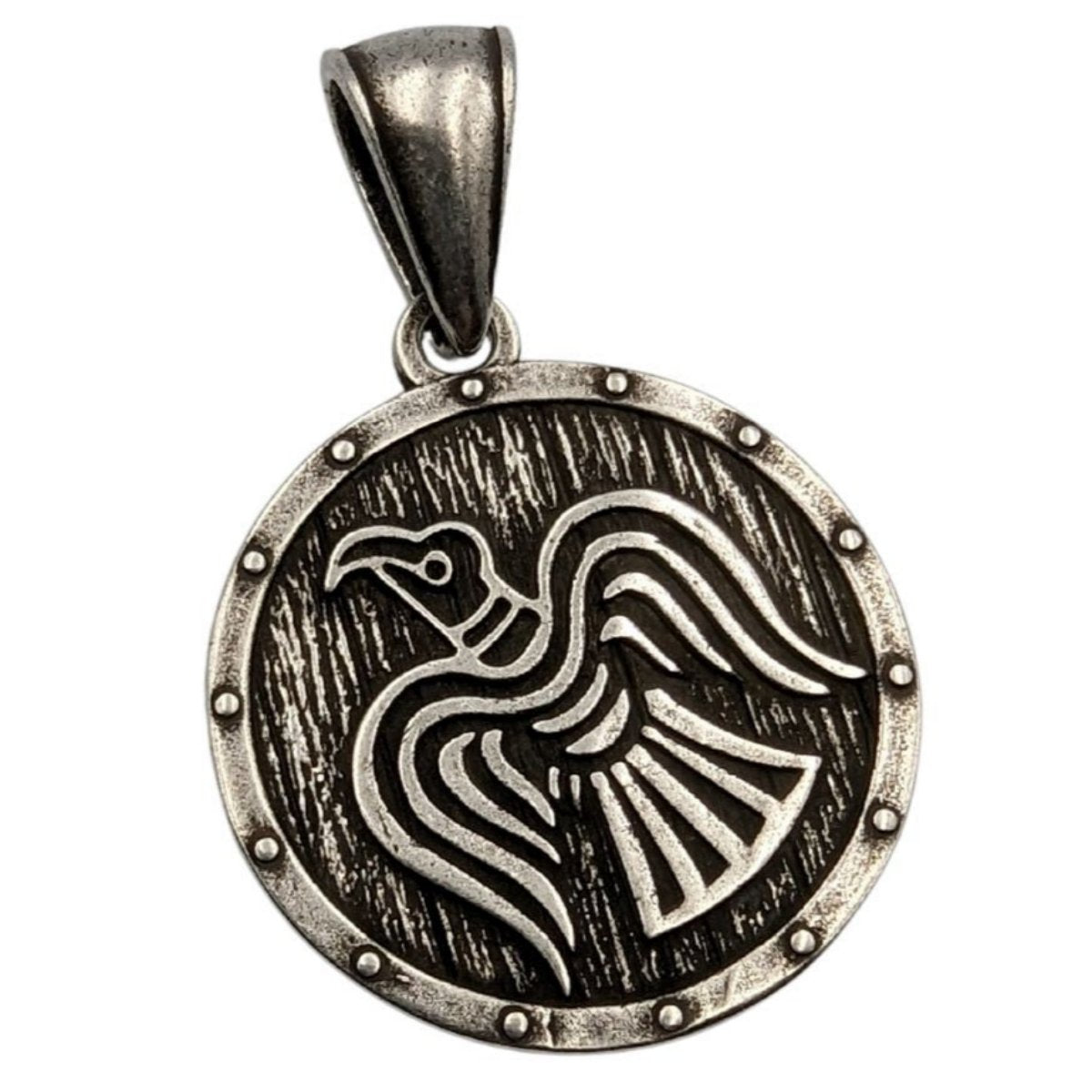 Raven Banner pendant Silver plating
