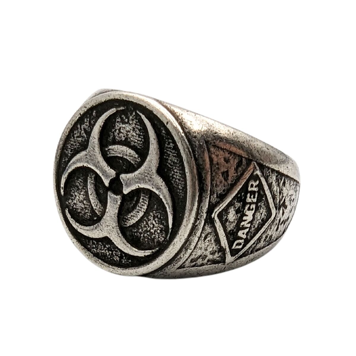 Biohazard ring 6 US Silver plating
