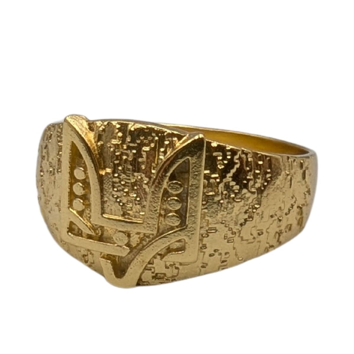 Coat of arms ring Ukrainian ring 6 US Gold plating