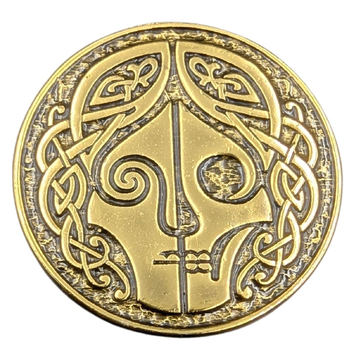 Hel goddess coin Gold plating