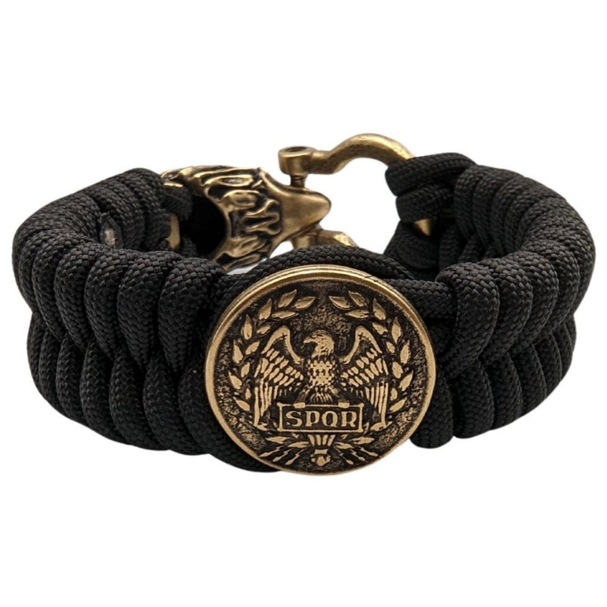 Eagle SPQR paracord bracelet 6 inch | 15 Cm 1 - Black