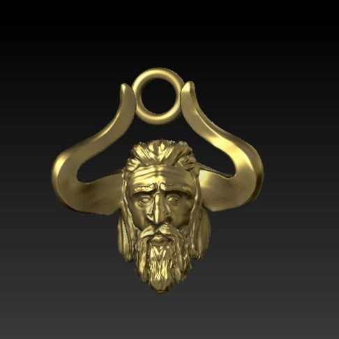 Slavic God Veles pendant Gold plating