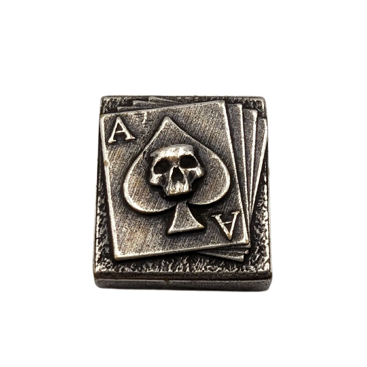 Ace of Spades molle clip Silver plated