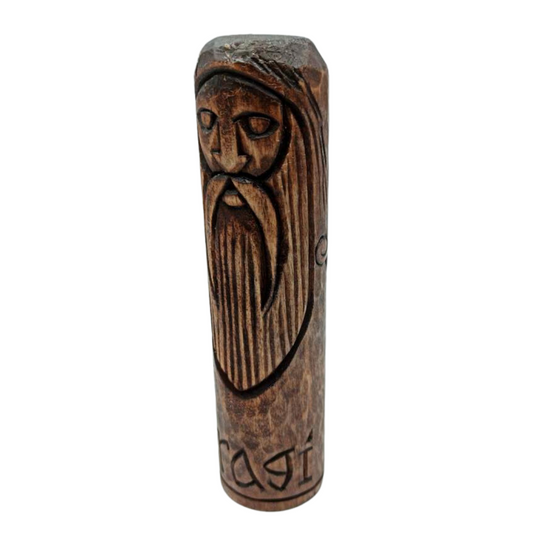 Bragi wooden statue