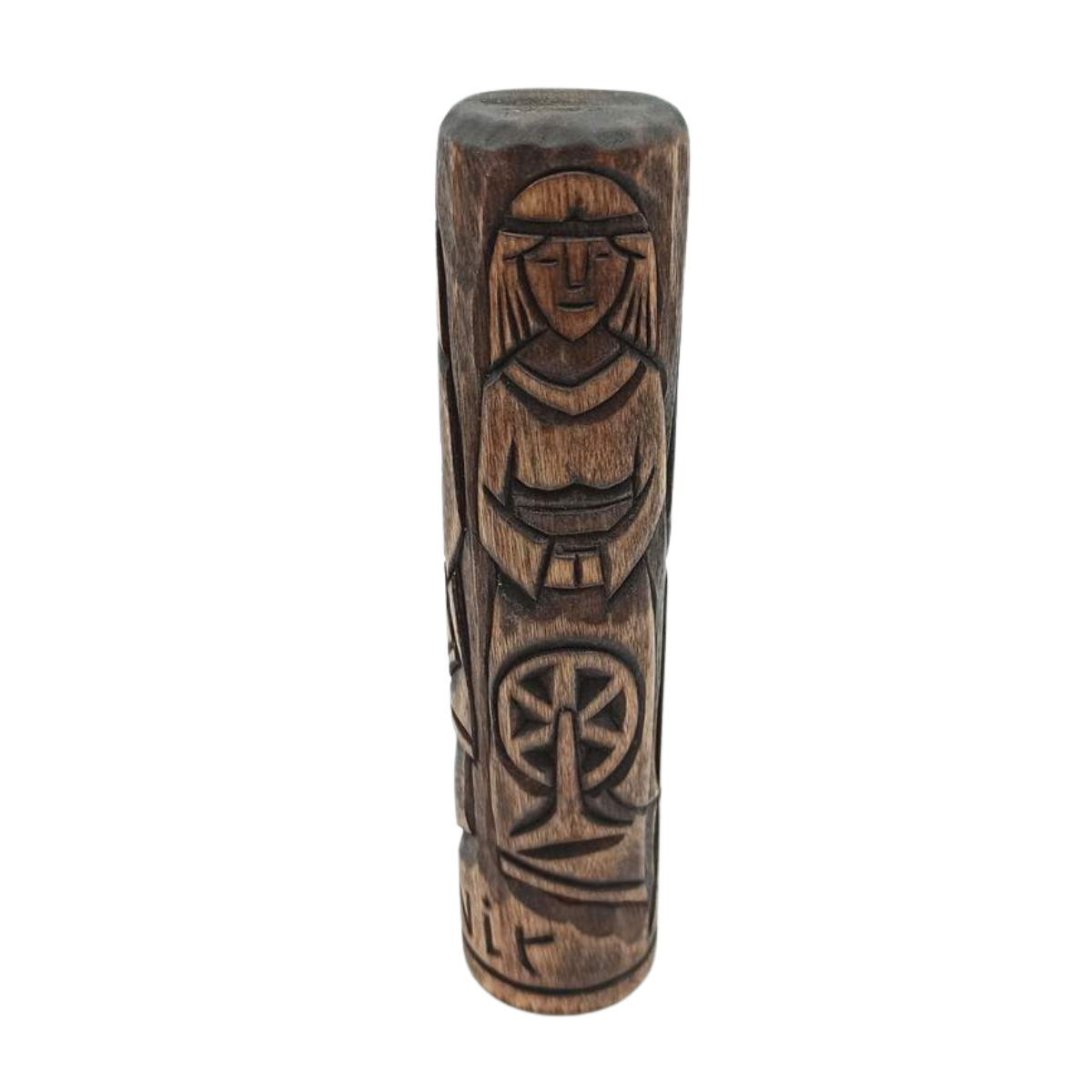 The Norns wooden statue
