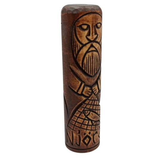 Njord wooden statue