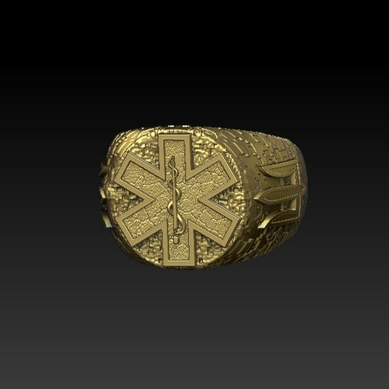 Tactical medic ring 6 US Gold plating