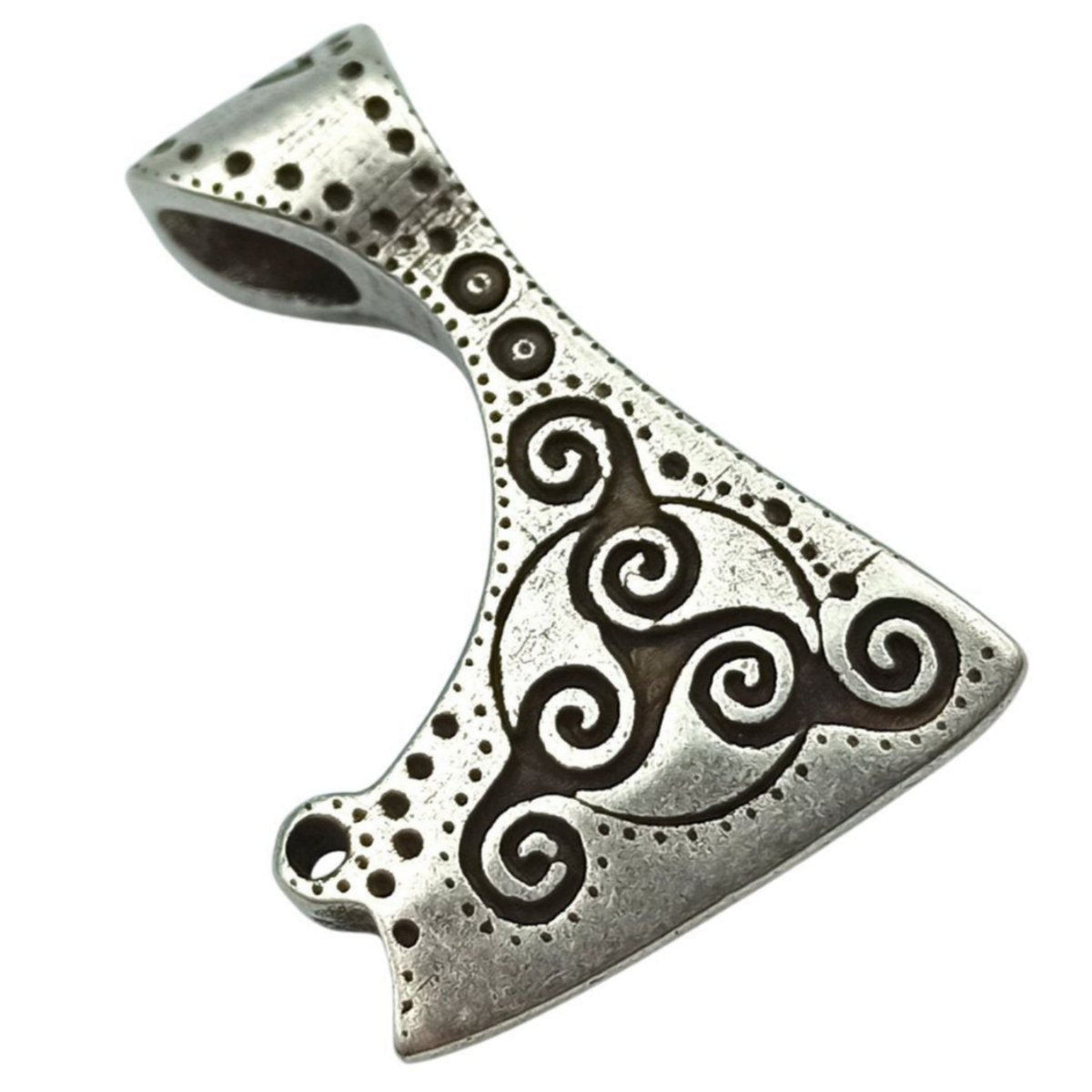Celtic axe pendant Silver plating